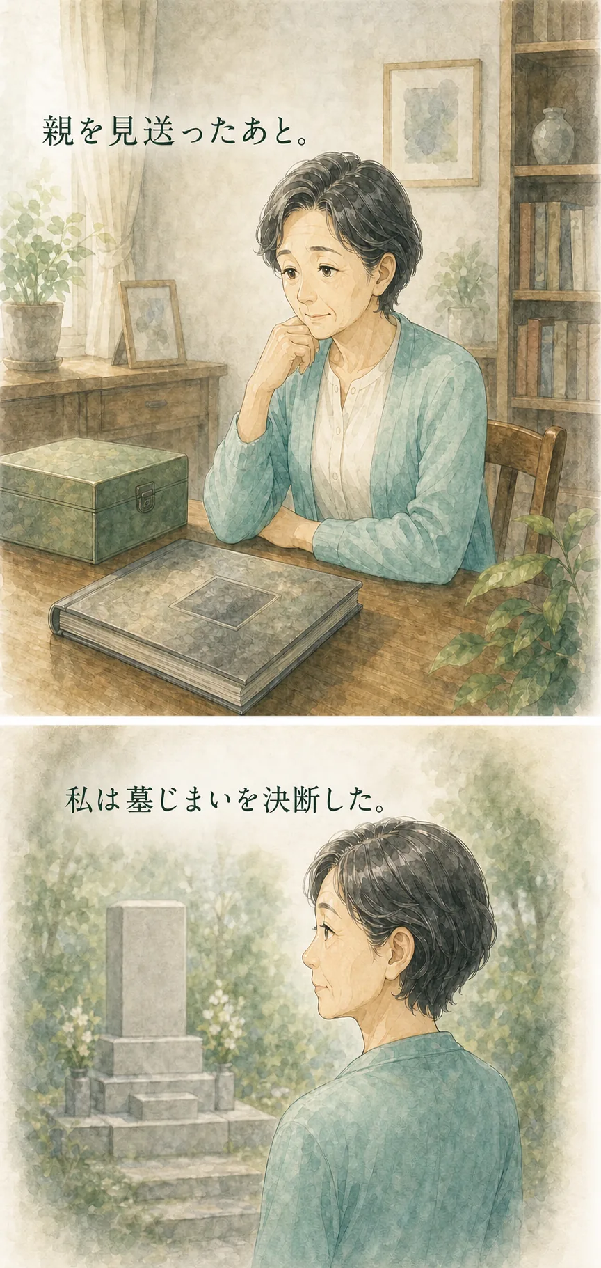 親を見送ったあと墓じまいを決断した女性
